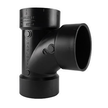 Charlotte Pipe And Foundry Charlotte Pipe 4 in. Hub X 4 in. D Hub ABS Sanitary Tee ABS004001200